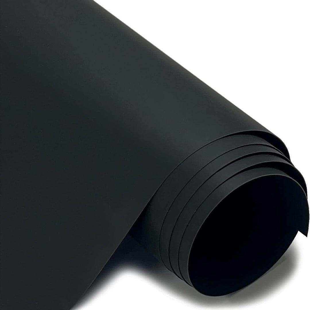 لفة ملصقات فينيل سوداء ثلاثية الأبعاد - 51 سم × 1 متر