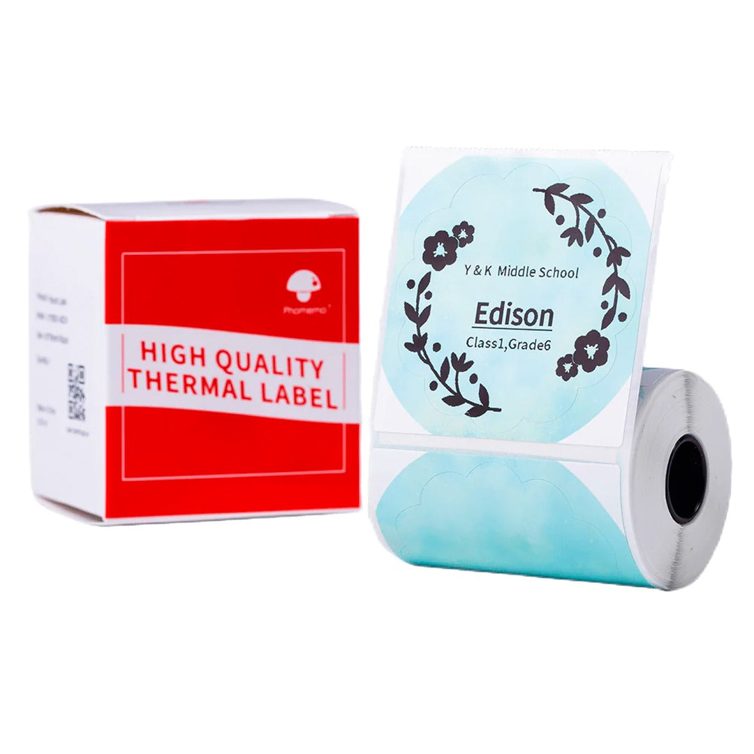 Phomemo Printer Labels Round Colorful 50 x 50mm Sticker Label – 1 Roll (140 Labels/Roll) - XY5050-TC