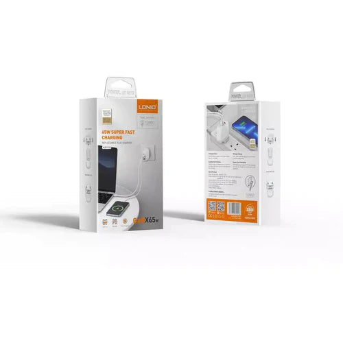 LDNIO A3511Q 65W GaN Super Fast Charger with USB-C Cable