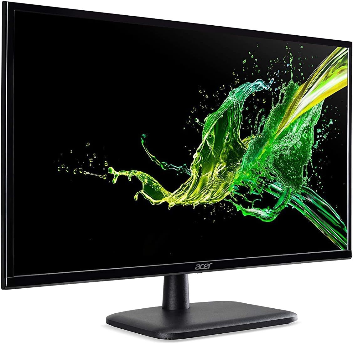 ACER EK241Y LED Monitor 23.8 inch FHD 1920 x 1080 Refresh Rate 75 Hz Response Time 4 ms With Built-in Speaker VGA HDMI BLACK