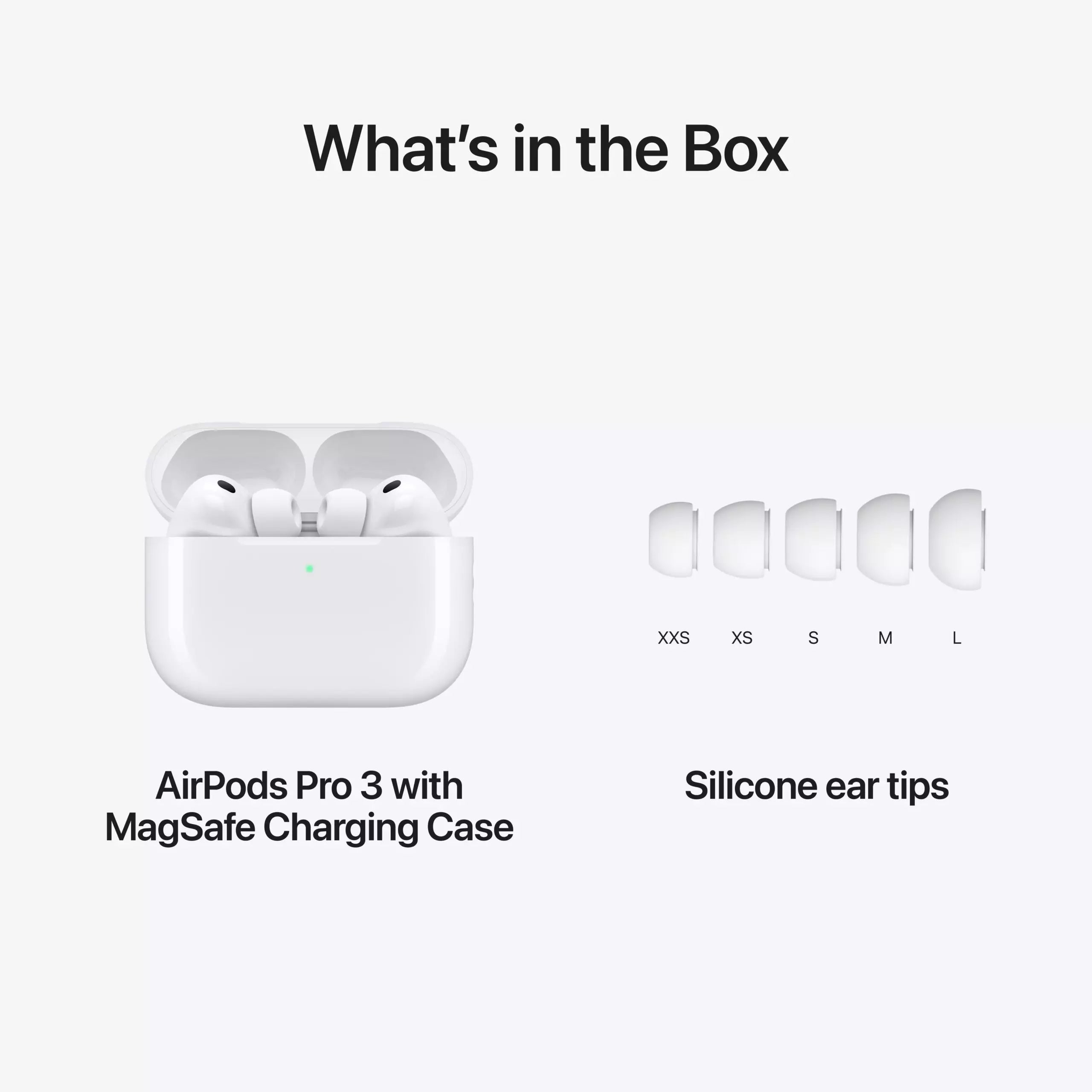 Apple AirPods Pro 3 with MagSafe Charging Case - Bluetooth / USB-C / White