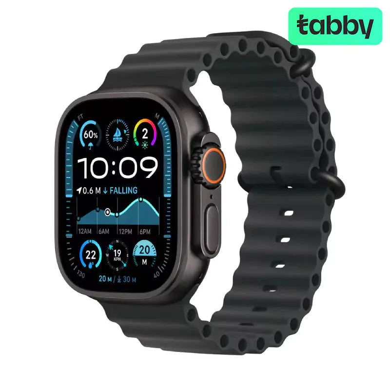 Apple Watch Ultra 2 (2024) - LTPO OLED / 64GB / 49mm / Bluetooth / Wi-Fi / Cellular / Titanium Black Ocean Band