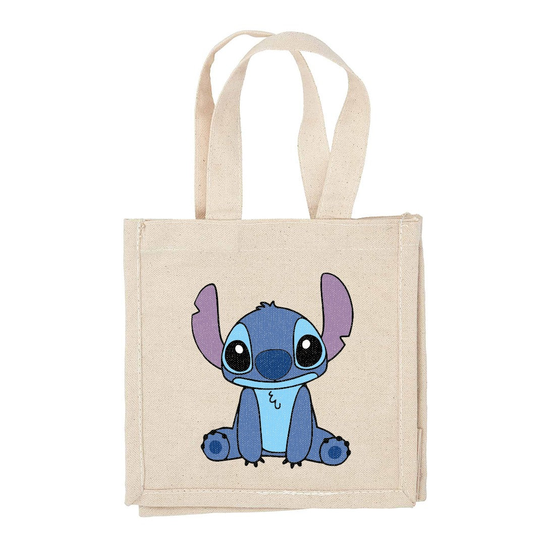 حقيبة قماشية قطنية سادة مع إغلاق فيلكرو - 23 سم × 23 سم × 12 سم/ الطباعة غير متضمنة