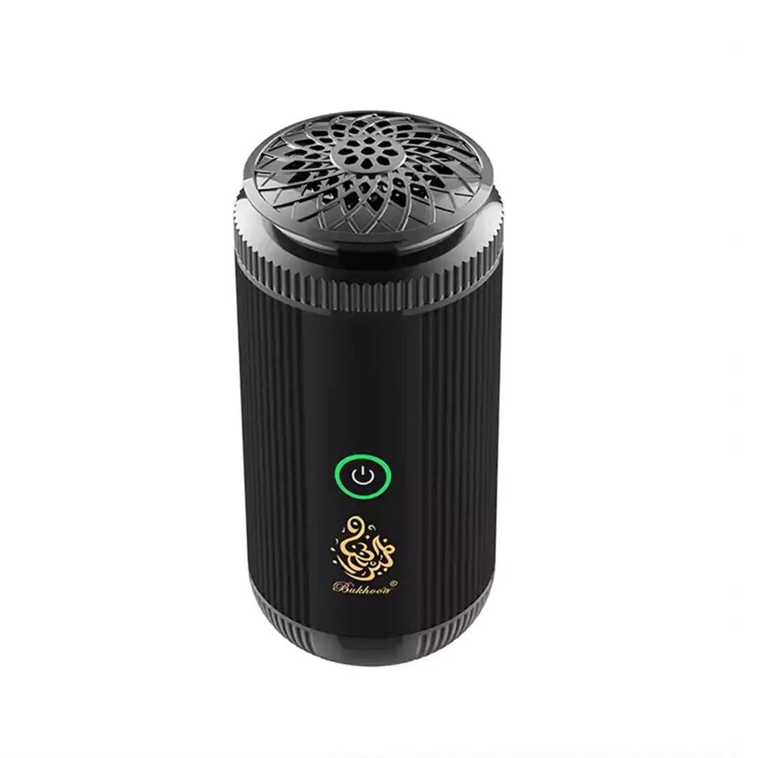 Stainless Steel Smart Portable Bakhoor Burner – Rechargeable Electric Incense Burner with USB Type-C