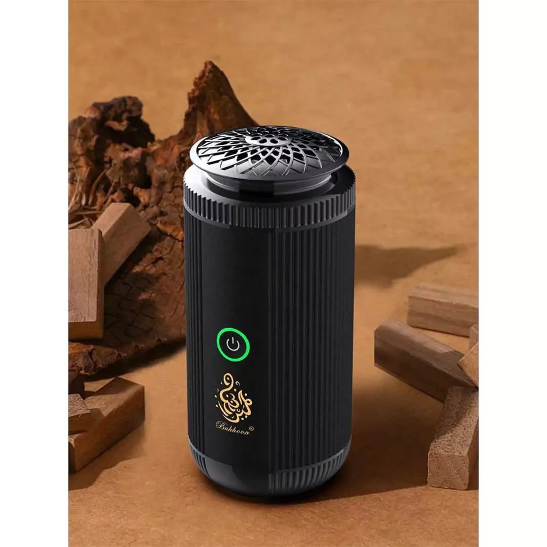 Stainless Steel Smart Portable Bakhoor Burner – Rechargeable Electric Incense Burner with USB Type-C