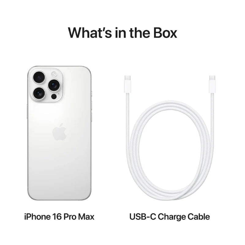 Apple iPhone 16 Pro Max - 256GB / White Titanium / 5G / 6.9"