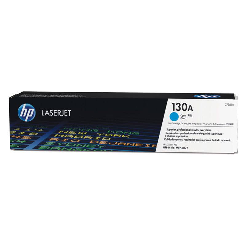 HP 130A Cyan Color Toner Cartridge - (CF351A)