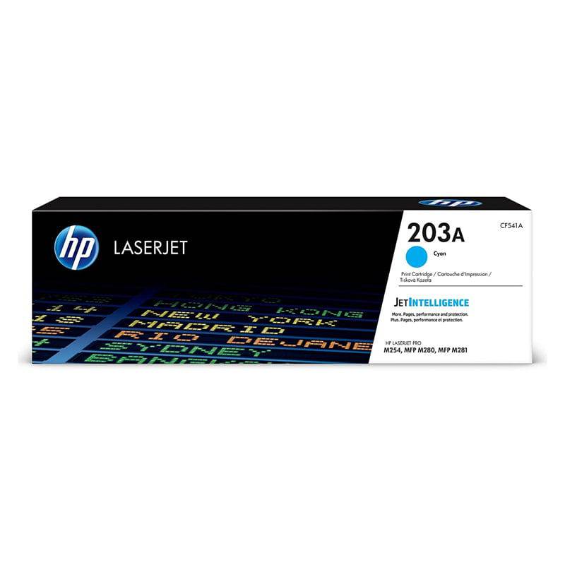 HP 203A Cyan Color Toner Cartridge - (CF541A)