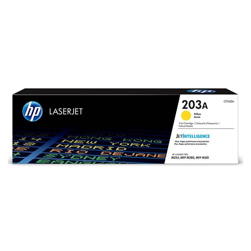 HP 203A Yellow Color Toner Cartridge - (CF542A)