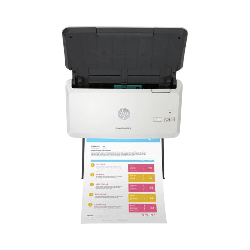 ماسحة ضوئية HP ScanJet Pro 2000 s2 - 35 صفحة في الدقيقة / 600 نقطة في البوصة / A4 / USB / ماسحة ضوئية ذات تغذية تلقائية للورق