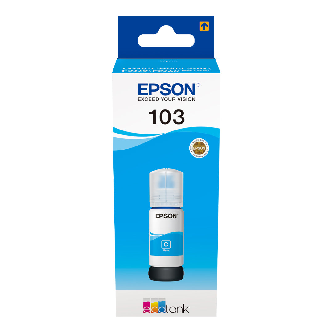 Epson 103 EcoTank Cyan Ink Bottle 65ml