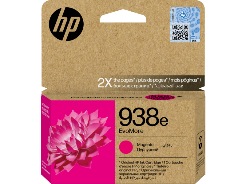 HP 938e XL EvoMore Magenta Original Ink Cartridge (4S6Y0PE)
