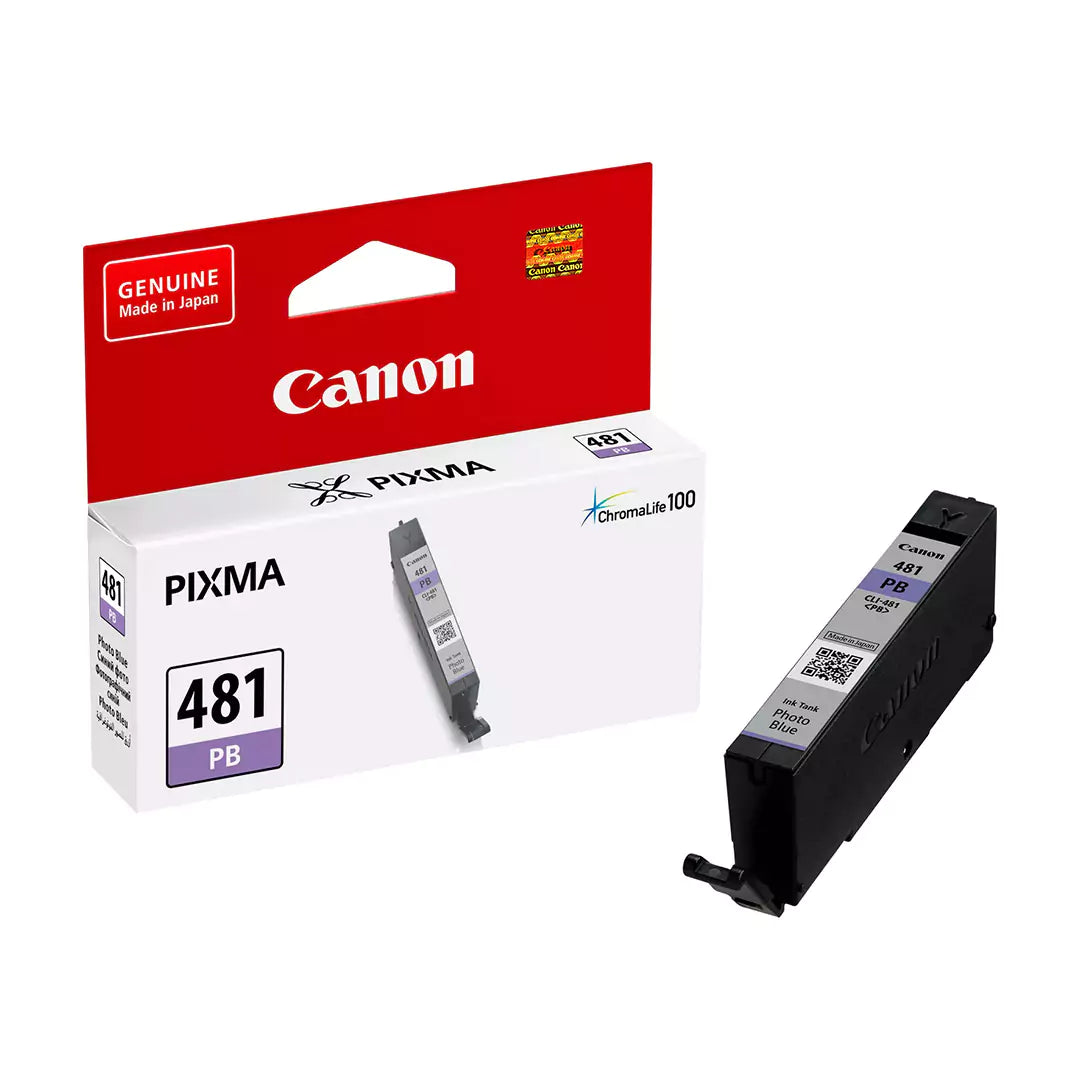 Canon CLI-481 Photo Blue Ink Cartridge - 241 Pages / Photo Blue Color / Ink Cartridge
