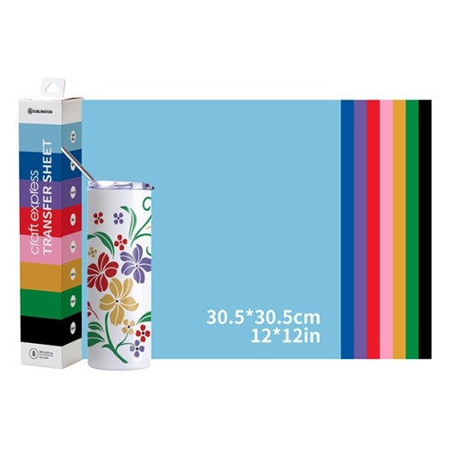 Craft Express Transfer Film Set 8 Sheets – 30.5 x 30.5 cm / 8 Colors