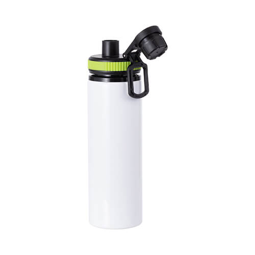 Aluminum Water Bottle with Screw Cap and Green Insert – 750ml / for Sublimation