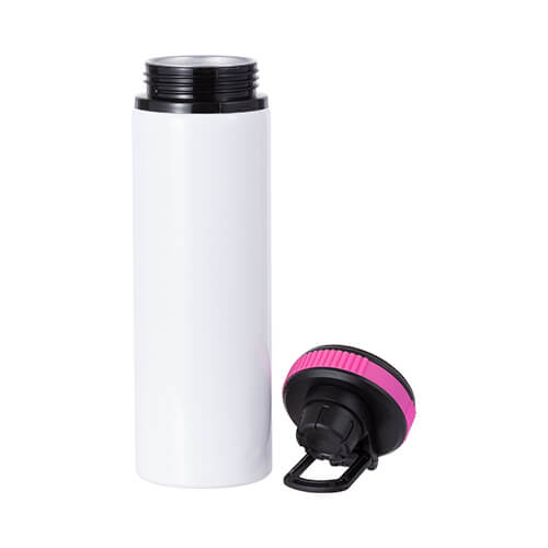 Aluminum Water Bottle with Screw Cap and Pink Insert – 750ml / for Sublimation