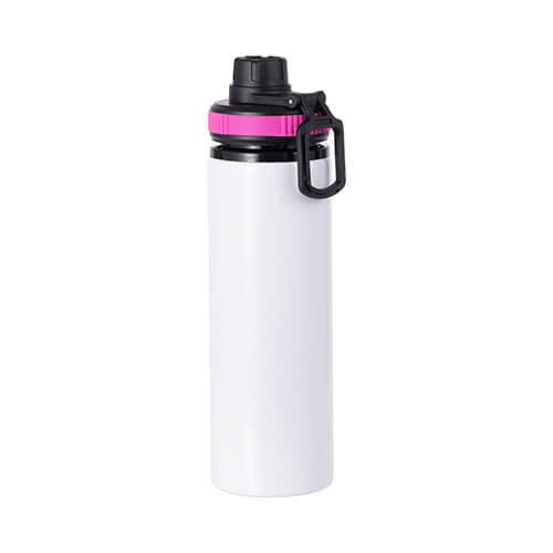 Aluminum Water Bottle with Screw Cap and Pink Insert – 750ml / for Sublimation