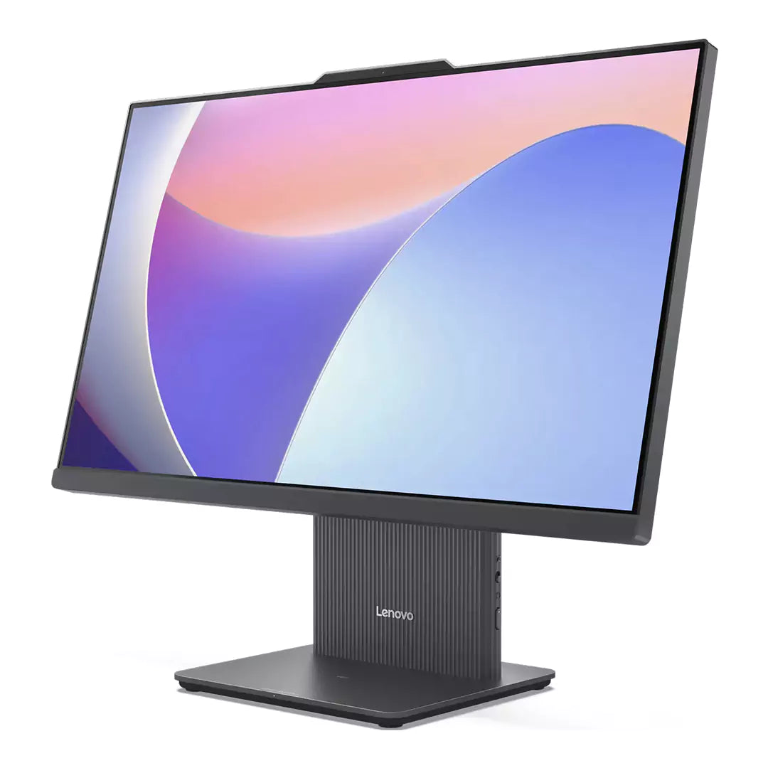كمبيوتر لينوفو آيديا سنتر الجيل 9 AIO من لينوفو - i5 / 8 جيجابايت / 512 جيجابايت (NVMe M.2 SSD) / 23.8 بوصة FHD بدون لمس / DOS / 1YW / لونا رمادي - كمبيوتر مكتبي