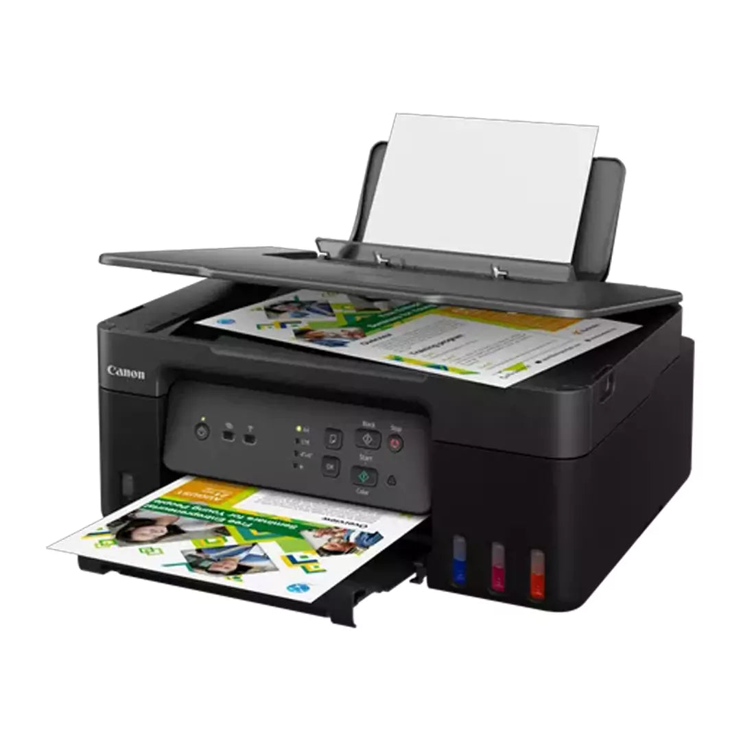 طابعة Canon PIXMA G3430 متعددة الوظائف ومتعددة الوظائف مزودة بخزان حبر متعدد الوظائف - أسود/عرض الحزمة