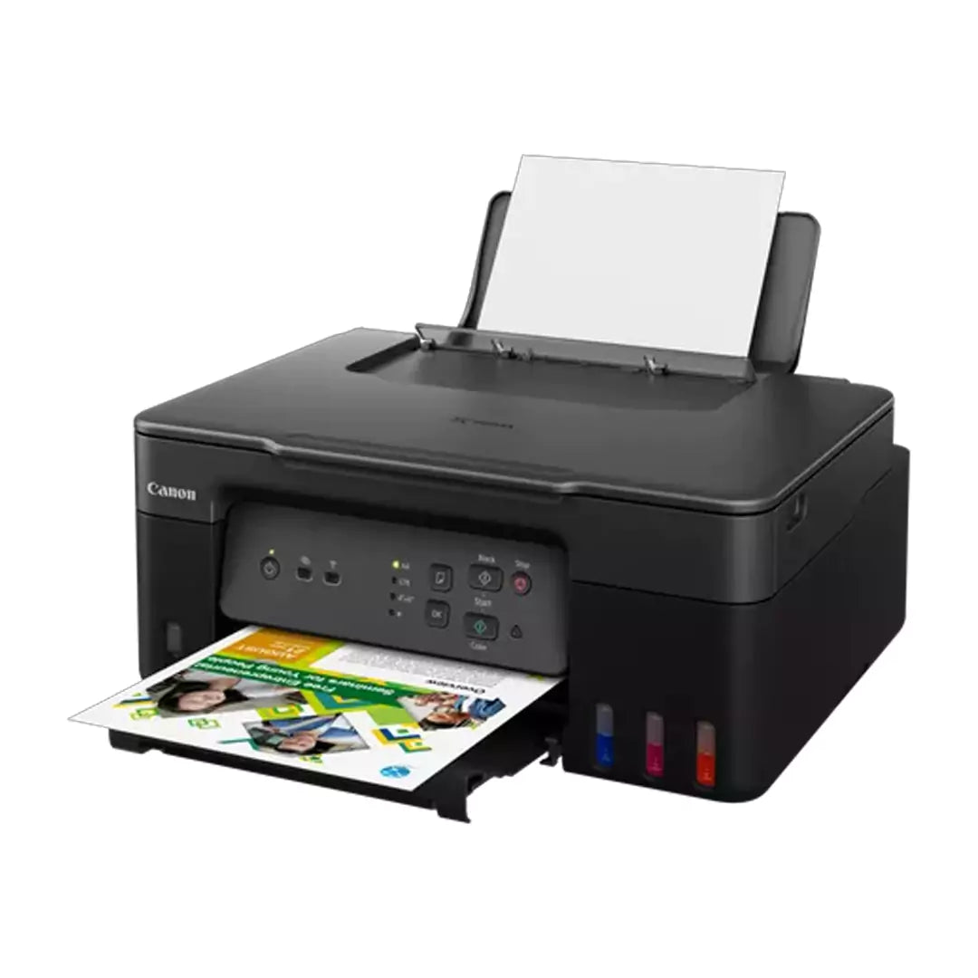 طابعة Canon PIXMA G3430 متعددة الوظائف ومتعددة الوظائف مزودة بخزان حبر متعدد الوظائف - أسود/عرض الحزمة