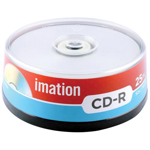 أسطوانة Imation CD-R 52X/52X / 700 ميجابايت/80 ميجابايت/ 25 حزمة مغزل