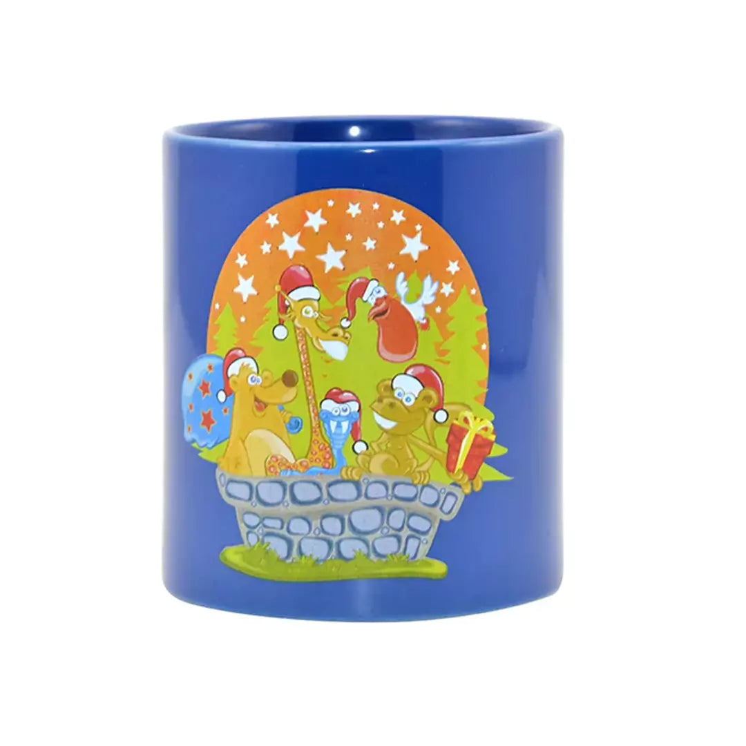 كوب التسامي اللامع بالألوان الكاملة اللامع سعة 11 أونصة من BestSub - أزرق متوسط