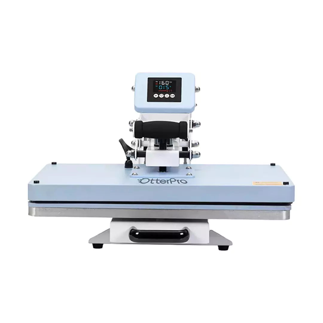 OtterPro Auto Drawer Clamshell Heat Press Machine - 40x60cm / Light Blue