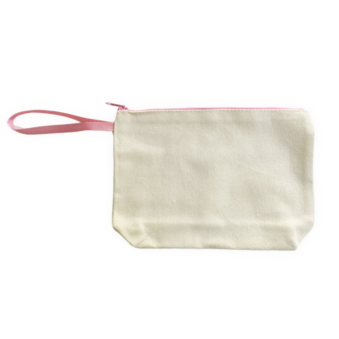 Plain Cotton Zipper Bag Large – 6.2 in x 8.5 in/ Printing not Included