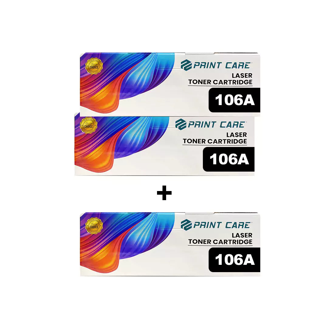 Print Care 106A LaserJet Toner Cartridge - Bundle Offer