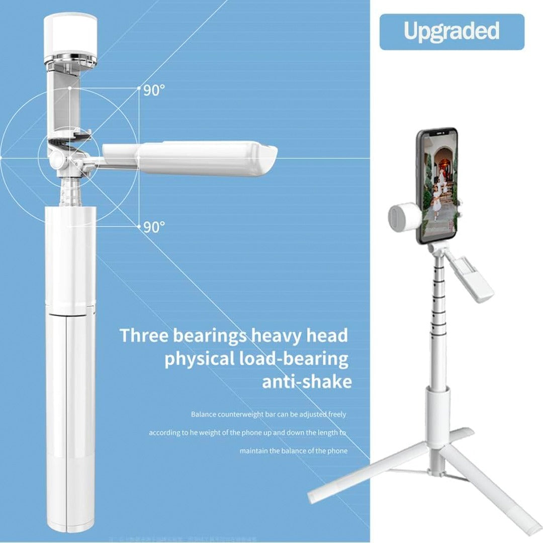 Adyss A900 Tripod Selfie Stick with Remote and RGB Light – 59 Inch