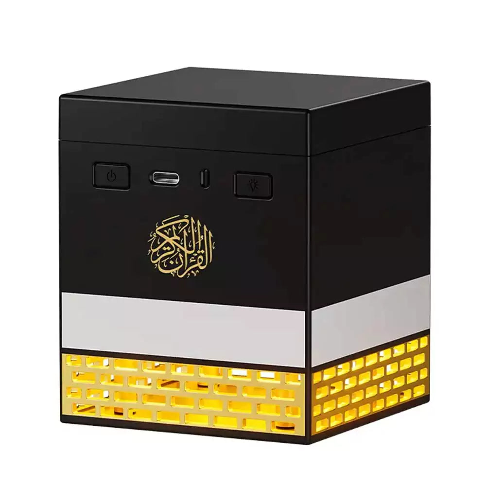 Rechargeable Multi-LED Light Bakhoor Oud Burner with Full Quran Bluetooth Speaker – Remote & App Control