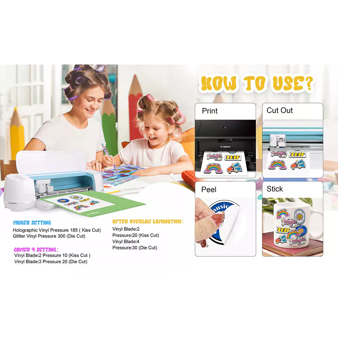 TeckWrap Translucent Printable Sticker Vinyl Sheets – A4/ 15 Sheets