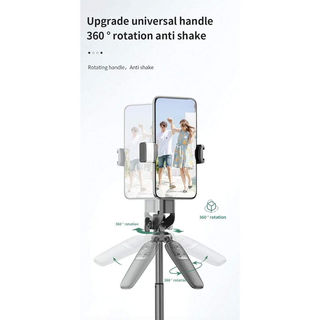 Adyss A66 Tripod Mini 3-in-1 Selfie Stick with Wireless Remote and Tripod Stand