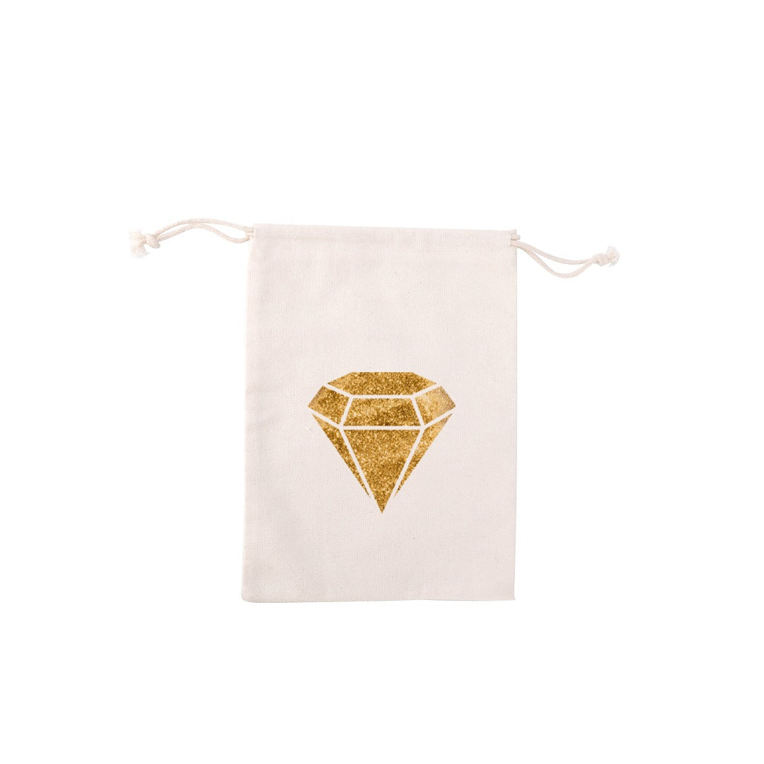 Plain Cotton Pouch White – 5.3 in x 3.7 in/ 1 Dozen/ Printing not Included