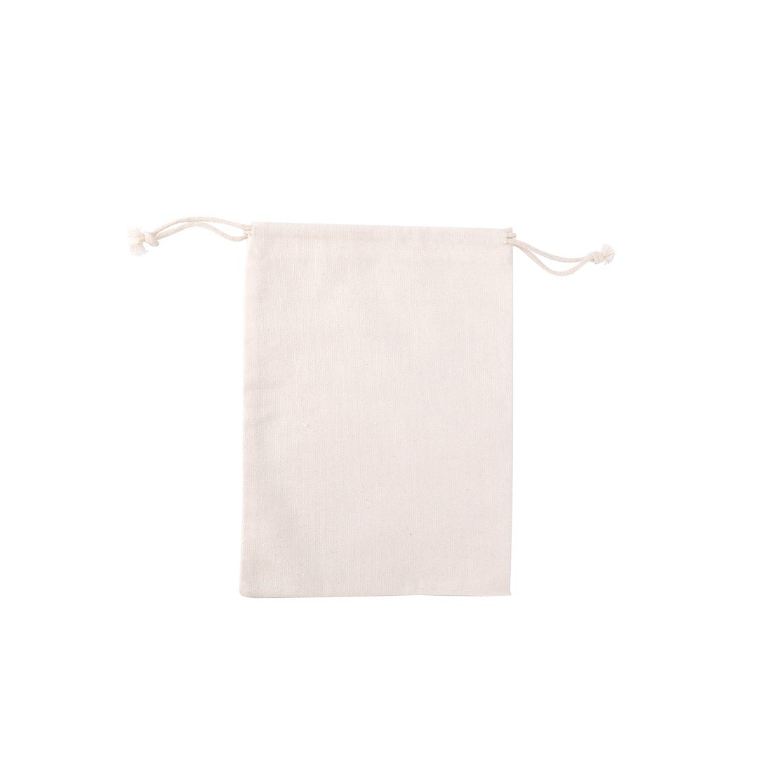 Plain Cotton Pouch White – 5.3 in x 3.7 in/ 1 Dozen/ Printing not Included