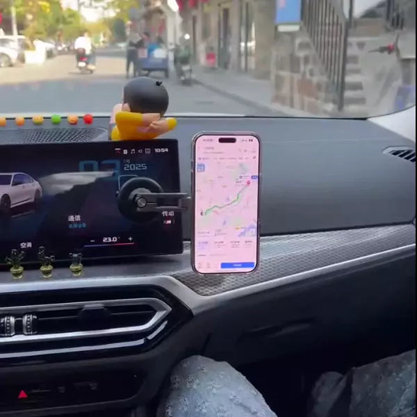 حامل الهاتف المغناطيسي للشفط الفراغي X93 - حامل هاتف من سبائك الألومنيوم قابل للدوران 360 درجة