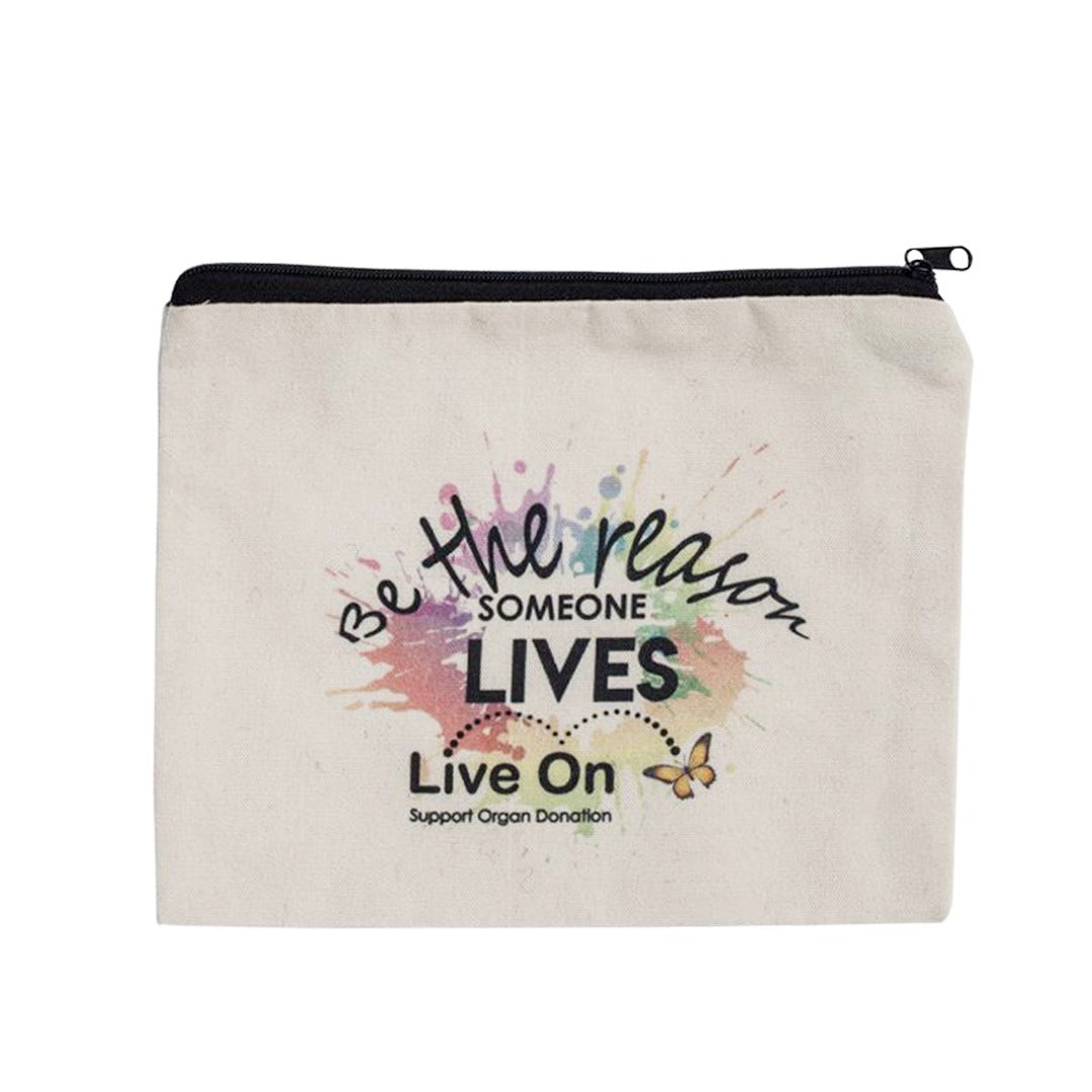Plain Cotton Zipper Bag Small – 4.2 in x 4.5 in/ Printing not Included
