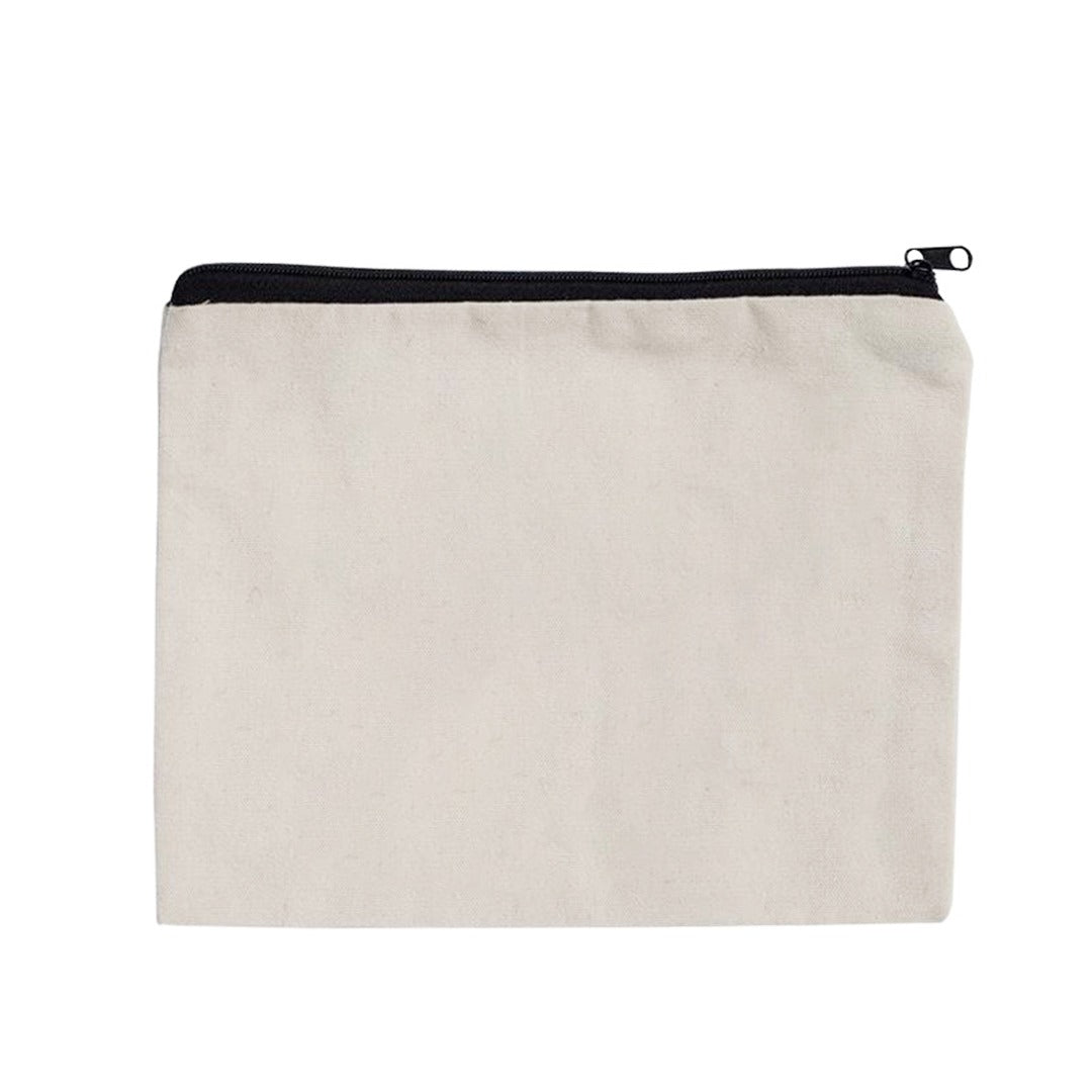 Plain Cotton Zipper Bag Small – 4.2 in x 4.5 in/ Printing not Included