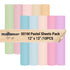 TeckWrap (001M Series) Pastel Adhesive Vinyl Sheets Pack – 10 Colors / 30.5cm x 30.5cm