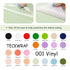 TeckWrap (001G Series) Glossy Adhesive Vinyl Sheets Pack – 27 Colors / 30.5cm x 30.5cm