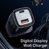 Mcdodo CH-169 Digital Display PD+QC Dual Port 33W Fast Charger &#8211; USB-A / USB-C / Black