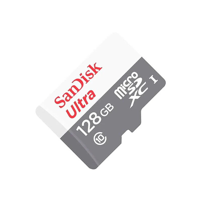 بطاقة ذاكرة SanDisk Ultra MicroSDXC - سعة 128 جيجابايت / تصل إلى 100 ميجابايت/ثانية