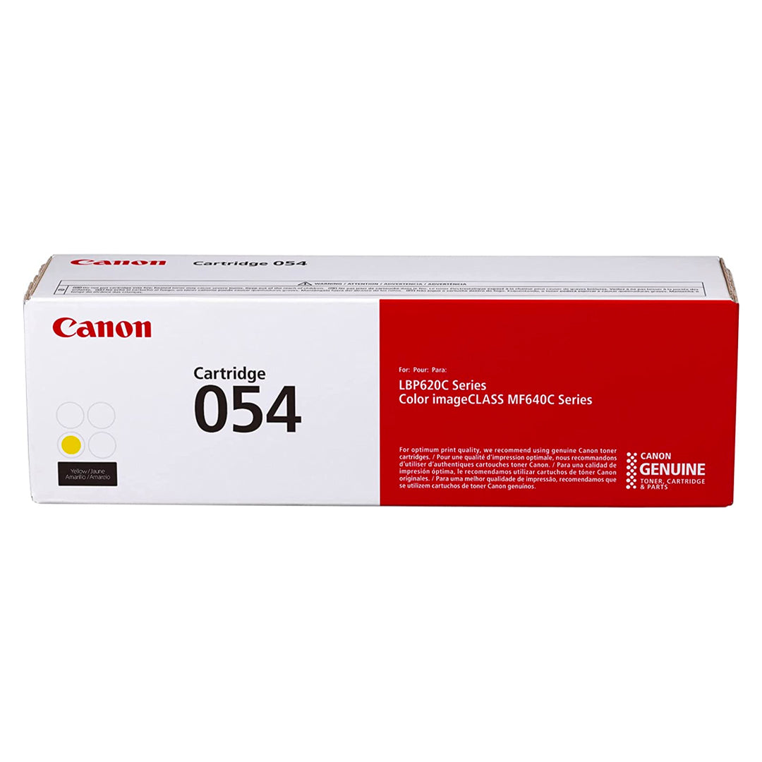 Canon 054 Yellow Toner Cartridge – 1.2K Pages / Yellow Color / Toner Cartridge