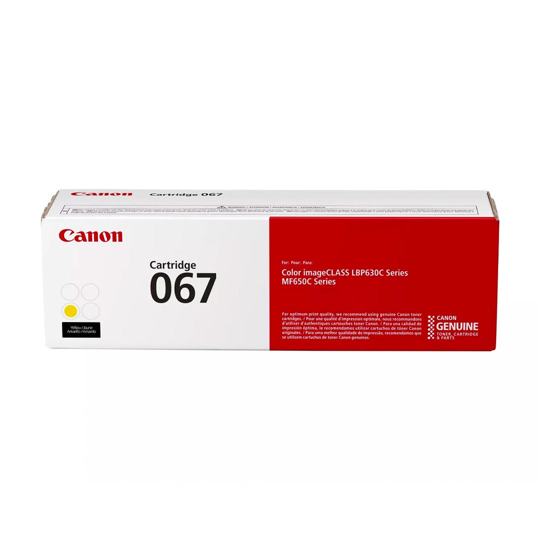 Canon 067 Yellow Toner Cartridge – 1250 Pages/ Yellow Color/ Toner Cartridge