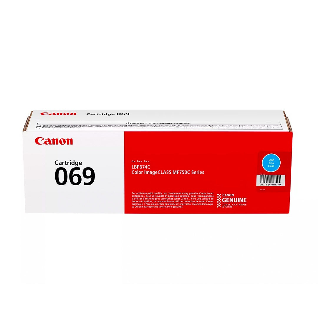 Canon 069 Cyan Toner Cartridge – 1.9K Pages/ Cyan Color/ Toner Cartridge