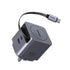 UGREEN X614 45W GaN Fast Charger with Retractable USB-C Cable 2-Port - Space Gray