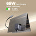 UGREEN X615 65W GaN Fast Charger with Retractable USB-C Cable 2-Port - Space Gray