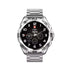 Swiss Military Dom 1 Silver Smart Watch with Silver Silicon Strap