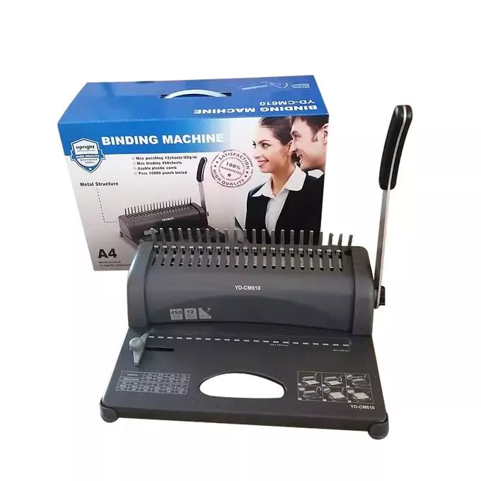 A4 Comb Binding Machine - Black / YD-CM610