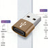 محول USB من الألومنيوم إلى النوع C: الشحن، ومزامنة البيانات، وتبديل المنافذ - قطعة واحدة